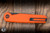 Preowned-Tactile Knife Co. "Rockwall" Safety First Folding Knife Orange Titanium 2.84" MagnaCut Black