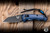 Preowned-Benchmade Auto Immunity Folding Knife Crater Blue Aluminum 2.5" M4 Wharncliffe Black 2900BK