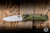Preowned-Benchmade Mini Bugout Folding Knife Woodland Green Aluminum 2.8" S90V Drop Point Silver 533SL-10