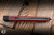Preowned-Benchmade Necron Balisong Butterfly Knife Ruby Red G10 4.6" S30V Scimitar Blackwash  99BK-1