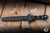 Preowned-Benchmade SOCP Fixed Blade Knife Black G10 7" 3V Dagger Black 185BK