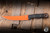 Preowned-Benchmade Meatcrafter Fixed Blade Hunting Knife Black Carbon Fiber 6.1" S45VN Trailing Point Orange  15500OR-2