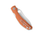 Spyderco Kapara Folding Knife Burnt Orange G10 3.6" Rex 121 PlainEdge Satin C241GPBOR