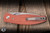 Preowned-Three Rivers Manufacturing ATOM Folding Knife Autumn Orange Micarta 3.5" MagnaCut Drop Point