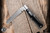 Jack Wolf Knives Coffin SlipJoint Folding Knife Black Smooth Bone 2.85" 14C28N Satin