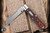 Jack Wolf Knives Coffin SlipJoint Folding Knife Lava Flow Fat Carbon 2.85" 14C28N Satin