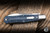 Jack Wolf Knives Coffin SlipJoint Folding Knife Vibe Linen Denim Micarta 2.85" 14C28N Satin