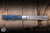 Jack Wolf Knives Coffin SlipJoint Folding Knife Vibe Linen Denim Micarta 2.85" 14C28N Satin