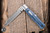 Jack Wolf Knives Coffin SlipJoint Folding Knife Vibe Linen Denim Micarta 2.85" 14C28N Satin