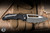 Heretic Knives Koschei Cross Bar Lock Folding Knife Black Aluminum 3.5" MagnaCut Battleworn H061-5A