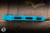 Preowned-Microtech Socom Elite Automatic Folding Knife Turquoise Aluminum/Grip Inlay 4" M390 Serrated 160A-11TQ