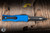 Preowned-Microtech Hera OTF Automatic Knife Blue Aluminum 3" Dagger Black 702-1BL