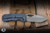 McNees Knives Little Dixon Folding Knife Atomic Blue/Bronze Dragonscale Titanium 3.25" MagnaMax Stonewash