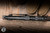 Heretic Knives Custom Koschei Folding Knife Antiqued Copper/Abalone Button 3.5" Reptilian Vegas Forge Damascus/Nitro V Core