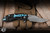 Preowned- Rick Hinderer Knives XM-24 Flipper Knife Smooth Dog Paw/Battle Black Titanium 4" 20CV Slicer Stonewash