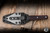 RMJ Tactical Orlando Special Fixed Blade Knife Black Widow G10 4.5" 3V Dagger Graphite Black