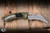 Microtech Hawk Karambit Automatic Folding Knife OD Green Aluminum/Grip Inlay 3.95" M390 Hawkbill Apocalyptic 166-10APOD