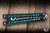 Squid Industries Inked Nautilus Butterfly Balisong Trainer Black G10/Teal Aluminum 5" V2 Satin
