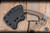 RMJ Tactical Korbin Fixed Blade Knife Hyena Brown G10 3" 3V Talon Tungsten