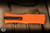 Microtech Hera II Mini OTF Automatic Knife Orange Aluminum 3" M390 Tanto Black 1704M-1OR