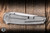 Sharknivco Waka V5 Manual Folding Knife Titanium/CamoQuartz 3.35" RWL34 Tanto Hand Rubbed