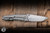 Sharknivco Waka V5 Manual Folding Knife Titanium/Light Blue CamoQuartz 3.35" RWL34 Tanto Hand Rubbed