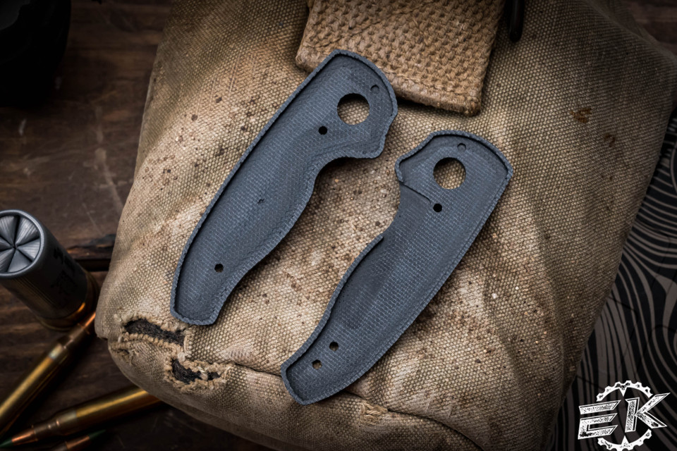 Three Rivers Manufacturing NERD Scales Black Linen Micarta w/ Screws