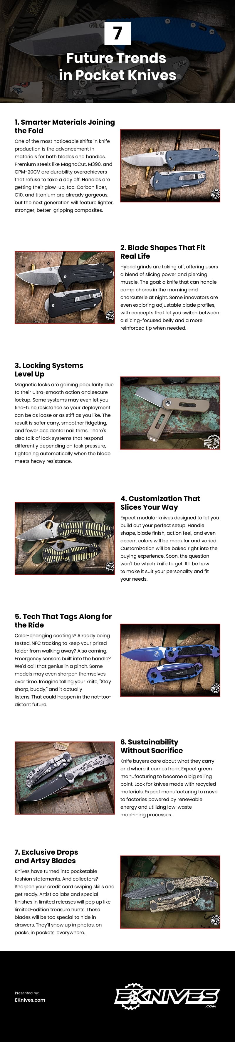 7 Future Trends in Pocket Knives Infographic