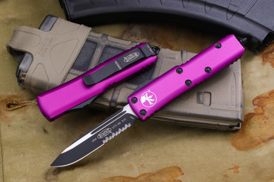Microtech UTX-85 OTF Automatic Knife Violet 3