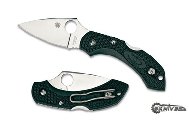 SPYDERCO DRAGONFLY 2 LIGHTWEIGHT FOREST GREEN ZDP-189 C28GRE2