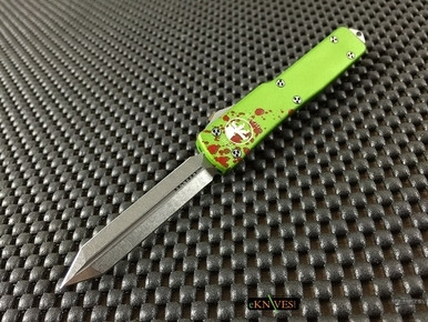 MICROTECH UTX-70 DOUBLE TANTO SPARTAN ZOMBIE STONEWASH 149-10DTZ