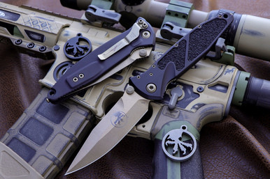 Microtech Socom Elite Manual Folder Knife Black Signature Series 4