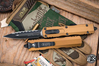 Microtech Dirac Delta OTF Automatic Knife Tan 3.75