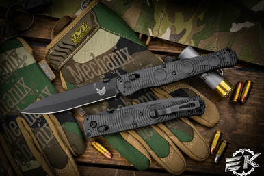 Benchmade Knives: 391BK SOCP Tactical Folder - Black CF-Elite