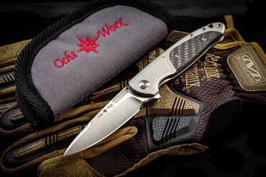 Ochs Worx Osprey EDX Titanium/Black Carbon Fiber Knife 3.25