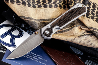 Chris Reeve Knives Large Sebenza 31 Knife Bog Oak/Titanium 3.6