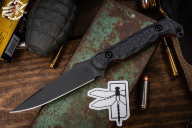 Toor Knives Haley Strategic Darter Fixed Blade Knife Shadow Black