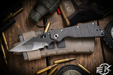 Mick Strider Custom SMF Titanium Flame Striped Handles 4