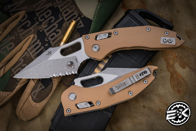 Microtech/Borka Blades Stitch Ram-LOK Manual Folding Knife Fluted