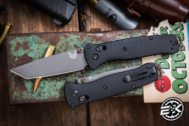 初雪ポッケ りす Benchmade Bailout AXIS Lock Folding Knife Black Aluminum 3.4
