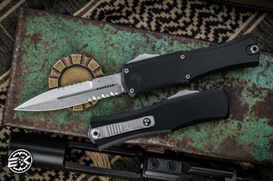 Hera ページ Microtech Hera OTF Automatic Knife F/S Black Aluminum (3