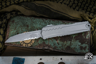 Microtech Cypher II OTF Automatic Knife Natural Grey 3.5
