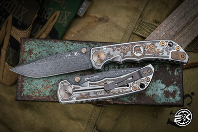 Spartan Blades Custom SHF Harsey Folder Knife Flourishes Engraved