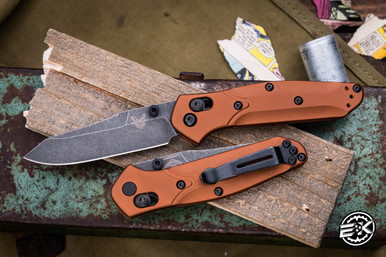 アッセンブルボーグ 009 ゴーストガンナー Benchmade Mini Osborne AXIS Folding Knife Burnt Copper Aluminum