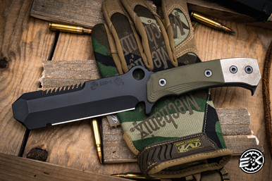 Medford USMC EOD Fixed Blade Knife OD Green G10 5