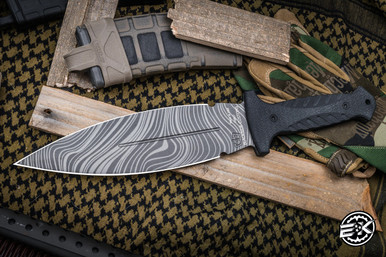 Blackside Customs Fairgate Fixed Blade Knife Black G-10 10