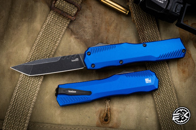 TECH テック MY02 新品 ブルーアルマイト Microtech Stitch Ram-Lok Manual Folder Turquoise Fluted Aluminum