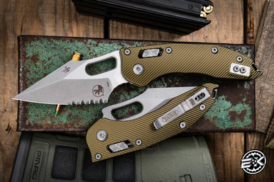 Microtech Stitch Ram-Lok Manual Folder OD Green Fluted Aluminum