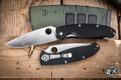 Spyderco Resilience Folding Knife Black G-10 4.25