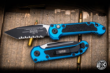 Microtech LUDT Gen III Automatic Folding Knife Blue 3.4